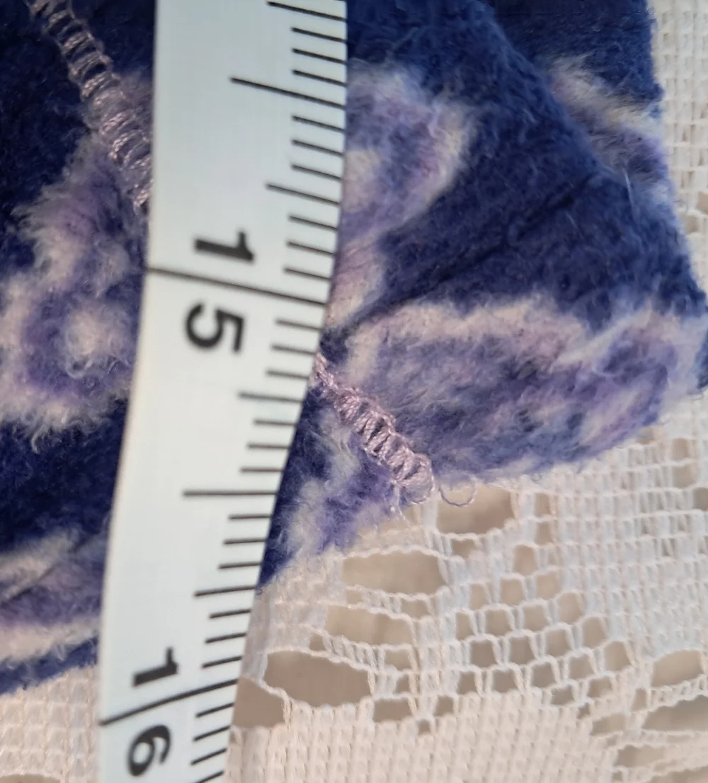 2 Pair Fleece Pants Sz L Lounge PJ Pants Blue & White Drawstring Waist Like NEW - Picture 10 of 12